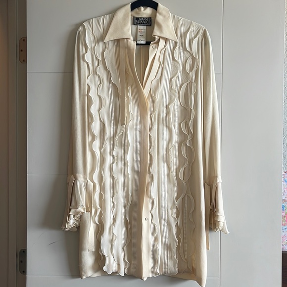 Versace Dresses & Skirts - VINTAGE GIANNI VERSACE DRESS couture dress beige color, very good condition.